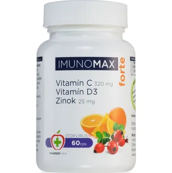 Medikapharm Imunomax Forte Vitamín C + D + Zinek 60 cps.