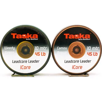 Taska iCore návazcová šňůra s olověným jádrem 10 m-Nosnost 45lb / Barva GREEN