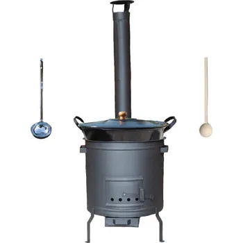 kotlíky Plus 600 smaltovaný kotel 80 l + žáruvzdorná kotlina 60 cm