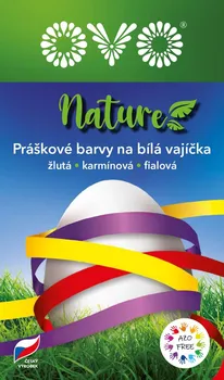 Potravinářské barvivo Ovo Nature barvy na vajíčka 3x 5 g žlutá/karmínová/fialová