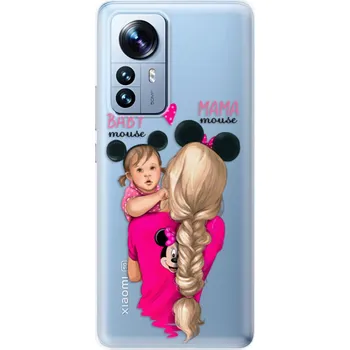 Pouzdro na mobilní telefon Odolné silikonové pouzdro iSaprio - Mama Mouse Blond and Girl - Xiaomi 12 Pro