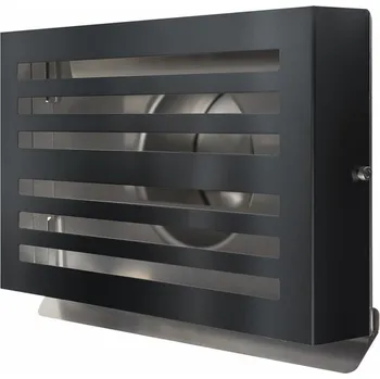 Větrací mřížka Fasádní mřížka Beta 160mm - černá