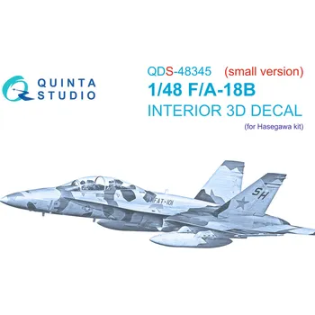 Plastikový model Quinta studio 1/48 F/A-18B 3D-Printed&col. Interior (HAS) (Small
