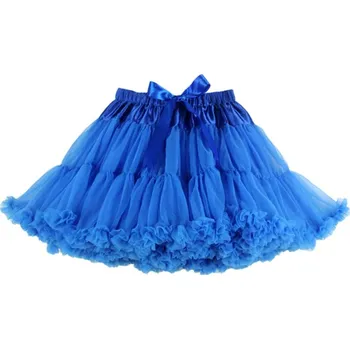 Dívčí sukně Sukně TUTU PETTI Extra objem pro 6-12 let - modrá safír menší objem
