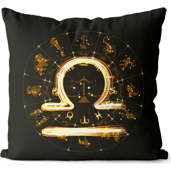 Dekorativní polštářek Polštář 40 x 40 cm - Symbol znamení Váhy (23.9. - 23.10.)