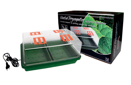Serra Termostatica Nettuno Hydroponics – 38x24x19 Cm, In PVC Rigido Con 2 Vaschette E 4 Valvole Di Ventilazione