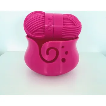 Sada na háčkování Fuchsiová (Miska 16cm+Pouzdro 14,5cm)