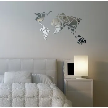 Zrcadlo Originální dekorační zrcadlo na zeď Mapa Sveta