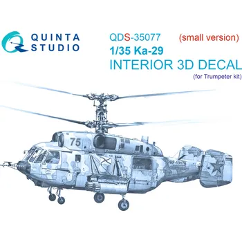 Plastikový model Quinta studio 1/35 Ka-29 3D-Printed&col. Interior (TRUMP) SMALL
