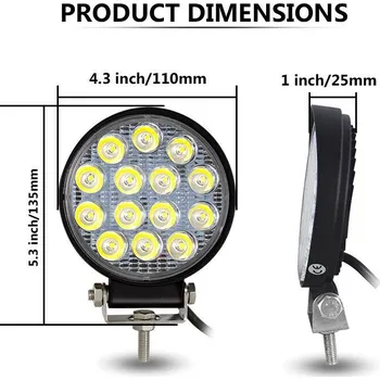 Pracovní světlo LED světlo pracovní 42W