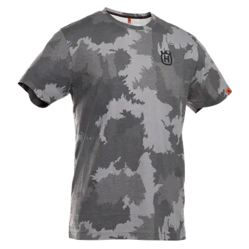 Pánské tričko Husqvarna Tričko s krátkým rukávem Forest Camo, unisex vel. XS
