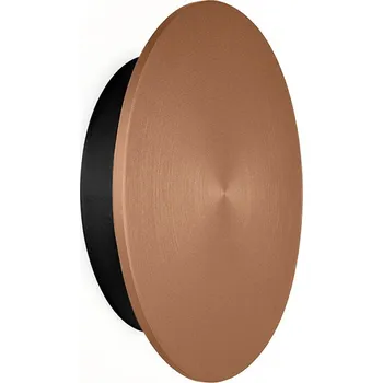 Nástěnné svítidlo Wever & Ducré Designové nástěnné svítidlo Miles Round Dekor: Hliník - měděná, Teplota chromatičnosti: 3000 Kelvinů, Průměr: 190 mm 317578P5 Designové nástěnné svítidlo Miles Round