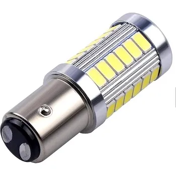 Autožárovka Rabel BAY15D 33 smd 5630 P21/W5 bílá s čočkou