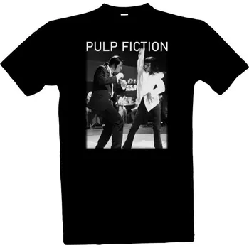 Pánská móda Tričko s potiskem Pulp Fiction, tanec pánské