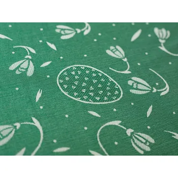 Velikonoční dekorace HEDVA ČESKÝ BROKÁT Odaska 163 SNĚŽENKA zelená