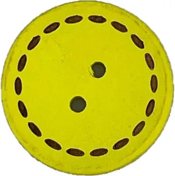 Knoflík Pro Háčkování Dřevěný knoflík se štěpováním Ø 25 mm žlutý