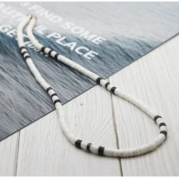 Souprava šperků B-TOP Pánský módní náhrdelník WHITE SURFER CHOKER