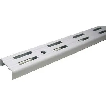 Nábytkové kování Police na stěnu - variabilní konstrukce složená ze základního profilu a závěsných ramen Varianta: Základní stěnový profil 100cm