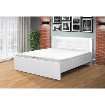 Postel Nabytekmorava Lukrativní postel Markéta 140 s motorovým otevíráním ÚP Barva: bílá