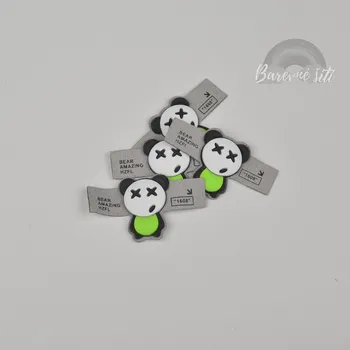 Nášivka Medvídek zelený dlouhý (E) (Nášivky na oblečení)