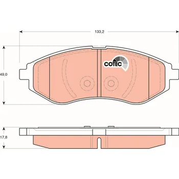 Brzdová destička Sada brzdových destiček, kotoučová brzda TRW GDB3330
