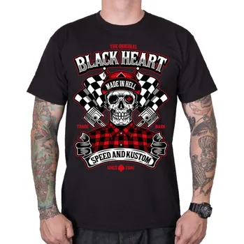 BLACK HEART Triko Speed and Kustom černá - 3XL