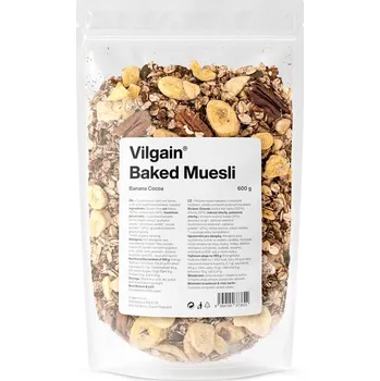Vilgain Pečené müsli – banán, kakao & skořice 600 g