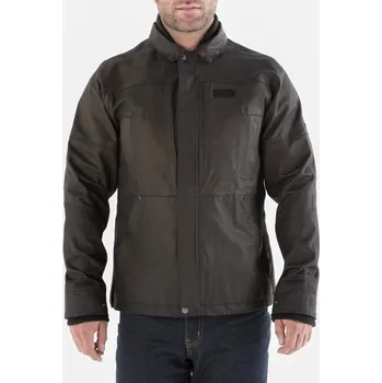 Moto bunda Motocyklová bunda Knox Leonard Wax, hnědá - M