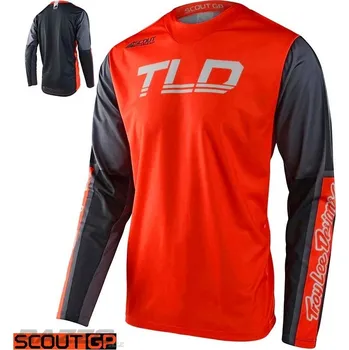 cyklistický dres Pánský dres TroyLeeDesigns GP Scout Off-Road Jersey Recon Neon Orange Gray 2023 XL