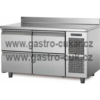 Coldline Chladící stůl TA13/4M s deskou a zadním lemem