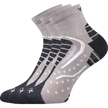 Pánské ponožky VOXX Ponožky sportovní slabé DEXTER světle šedé (3 páry) 35-38 116440