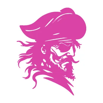 Samolepící dekorace SAMOLEPKA Pirát 001 pravá s páskou přes oko (16 - růžová) NA AUTO, NÁLEPKA, FÓLIE, POLEP, TUNING, VLASTNÍ TEXT, TISK, AUTOSAMOLEPKY.cz, POLEPY, OBRÁZEK, LOGO, SAMOLEPKY