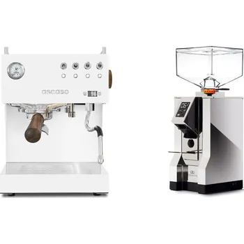 Kávovar Ascaso Steel DUO PID, White&Wood + Eureka Mignon Perfetto, CR…