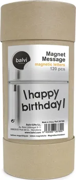 Dekorativní magnet Balvi Magnet Message 26789 sada magnetických písmen a značek