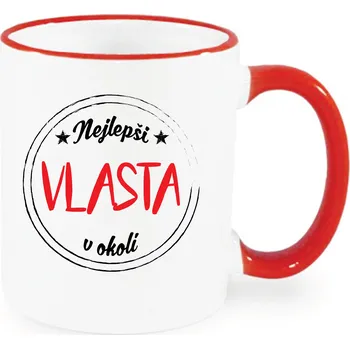 Hrnek - Nejlepší Vlasta v okolí Barva: Červená