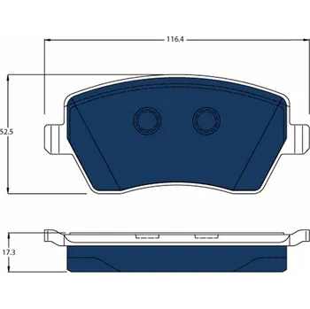 Brzdová destička Sada brzdových destiček, kotoučová brzda TRW GDB3332BTE