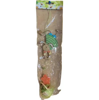 Dekorativní závěs zaječice k košíkem