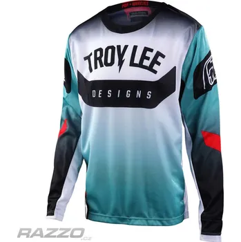 Moto dres Dětský dres TroyLeeDesigns GP Jersey Youth ARC Turquoise Neon Melon 2023 KM