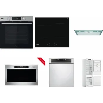 Set domácích spotřebičů WHIRLPOOL OMSK58HU1SX + WHIRLPOOL WS Q2760 BF + WHIRLPOOL AKR 650/1 IX + WHIRLPOOL AMW 423/IX + WHIRLPOOL WBC 3C34 PF X + WHIRLPOOL WHC18 T311