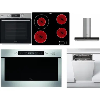 Set domácích spotřebičů WHIRLPOOL OMSK58HU1SX + WHIRLPOOL AKT 8130/NE + WHIRLPOOL WHBS 62F LT K + WHIRLPOOL AMW 439 IX + WHIRLPOOL WSIC 3M27 C