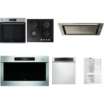 Set domácích spotřebičů WHIRLPOOL OMSK58HU1SX + WHIRLPOOL GOFL 629/NB + WHIRLPOOL WCT3 64 FLB X + WHIRLPOOL AMW 439 IX + WHIRLPOOL WBC 3C34 PF X + WHIRLPOOL WHC18 T311