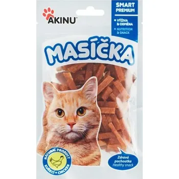 Pamlsek pro kočku Akinu kuřecí nudličky 50 g