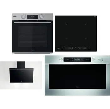 Set domácích spotřebičů WHIRLPOOL OMSK58HU1SX + WHIRLPOOL WL S7260 NE + WHIRLPOOL AKR 62F LT K + WHIRLPOOL AMW 439 IX