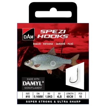 D A M Dam Hotové návazce na plotice 0,14mm vel.14 60cm 10ks