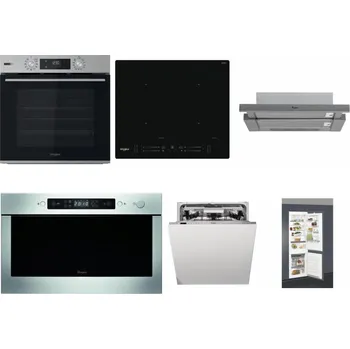 Set domácích spotřebičů WHIRLPOOL OMSK58HU1SX + WHIRLPOOL WL S7260 NE + WHIRLPOOL AKR 749/1 IX + WHIRLPOOL AMW 439 IX + WHIRLPOOL WIO 3O540 PELG + WHIRLPOOL ART 66112