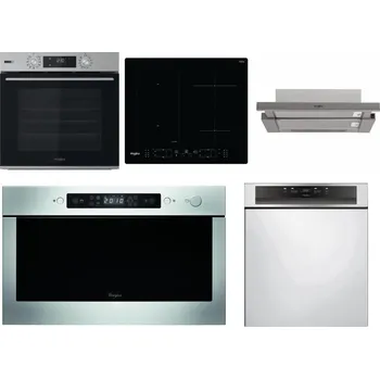 Set domácích spotřebičů WHIRLPOOL OMSK58HU1SX + WHIRLPOOL WL B8160 NE + WHIRLPOOL AKR 5390/1 IX + WHIRLPOOL AMW 439 IX + WHIRLPOOL WBC 3C34 PF X