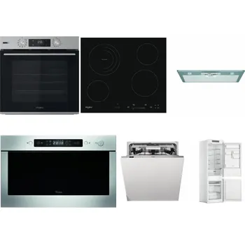 Set domácích spotřebičů WHIRLPOOL OMSK58HU1SX + WHIRLPOOL AKT 8900 BA + WHIRLPOOL AKR 650/1 IX + WHIRLPOOL AMW 439 IX + WHIRLPOOL WIO 3O540 PELG + WHIRLPOOL WHC18 T311