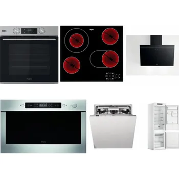 Set domácích spotřebičů WHIRLPOOL OMSK58HU1SX + WHIRLPOOL AKT 8190/BA + WHIRLPOOL AKR 62F LT K + WHIRLPOOL AMW 439 IX + WHIRLPOOL WIO 3O540 PELG + WHIRLPOOL WHC18 T311
