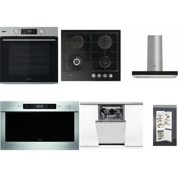 Set domácích spotřebičů WHIRLPOOL OMSK58HU1SX + WHIRLPOOL GOFL 629/NB + WHIRLPOOL WHBS 62F LT K + WHIRLPOOL AMW 439 IX + WHIRLPOOL WSIO 3O34 PFE X + WHIRLPOOL ART 66112