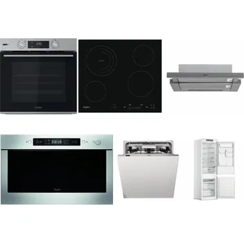 Set domácích spotřebičů WHIRLPOOL OMSK58HU1SX + WHIRLPOOL AKT 8900 BA + WHIRLPOOL AKR 749/1 IX + WHIRLPOOL AMW 439 IX + WHIRLPOOL WIO 3O540 PELG + WHIRLPOOL WHC18 T311